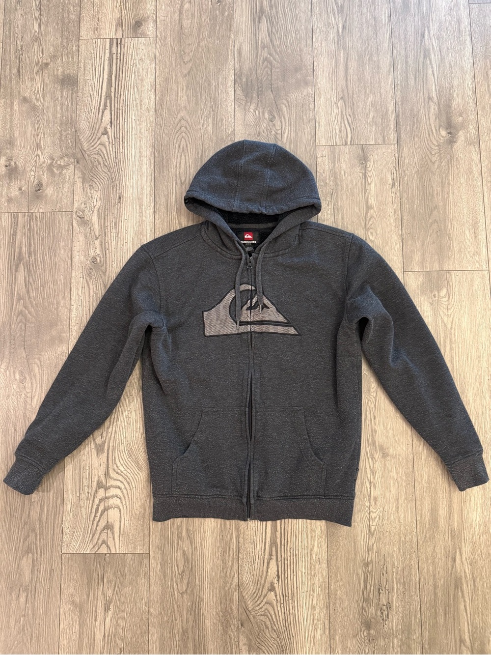 Quicksilver Y2K Grey Sherpa/ Fleece Lined Full Zip Skater Men’s Size: M Jacket